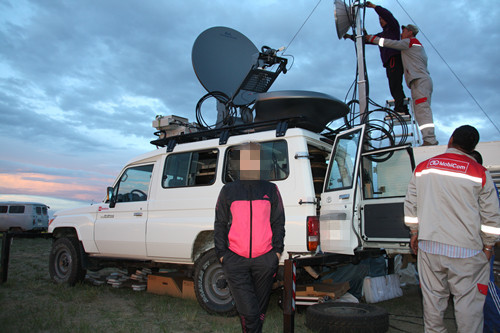 Antenna mast montato nel veicolo per il governo mongolia