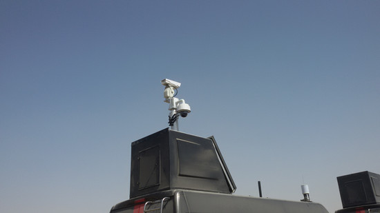 阿联酋边境巡逻车队与天和升降系统