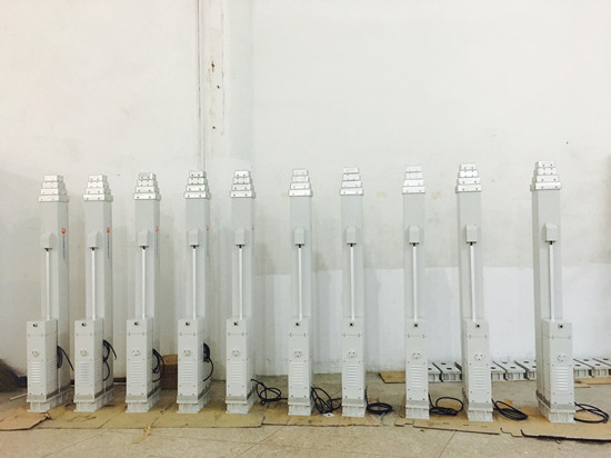 Mass quantity manufacturing of electric mast